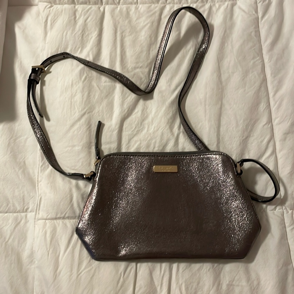 MEMORIAL DAY SALE Kate Spade Silver Metallic Purse